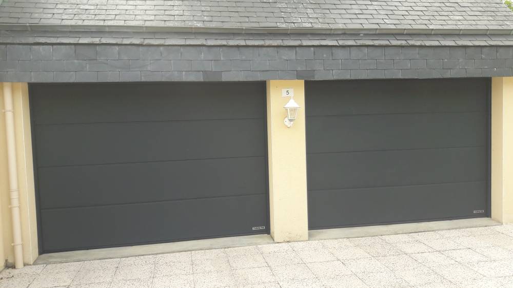 Porte sectionnelle gris anthracite mordelles